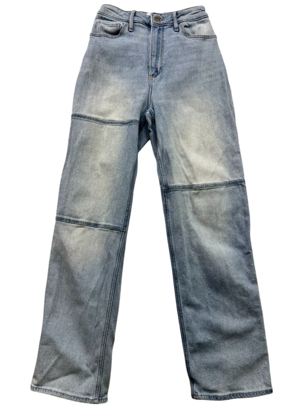 Hollister Women's Curvy Ultra High-Rise Dad Jeans Denim Size 3R Blue Light Wash - Picture 1 of 11